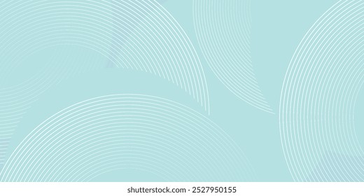 Modern abstract background. Glossy white gradient circle lines. Minimal geometric pattern. Simple graphic elements. Futuristic concept.