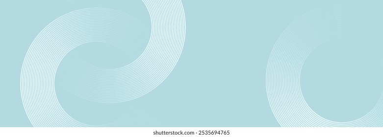 Modern abstract background. Glossy white gradient circle lines. Minimal geometric pattern. Simple graphic elements. Futuristic concept. Suitable for