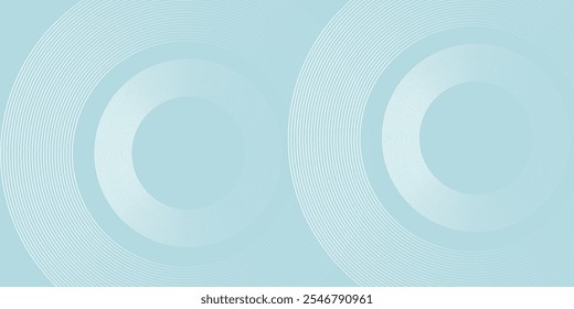 Modern abstract background. Glossy white gradient circle lines. Minimal geometric pattern. Simple graphic elements. Futuristic concept. Suitable for