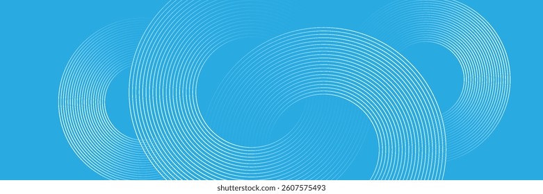 Modern abstract background. Glossy white gradient circle lines. Minimal geometric pattern. Simple graphic elements. Futuristic concept. Suitable for cover, poster, banner, brochure, eps10.