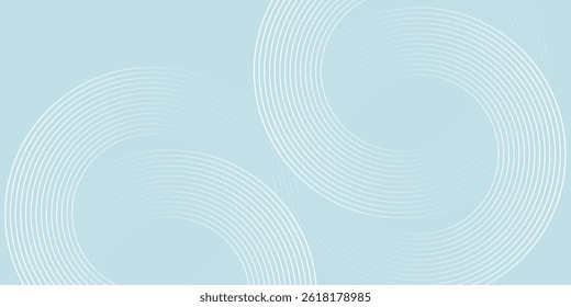 Fundo abstrato moderno. Linhas de círculo de gradiente branco brilhante. Padrão geométrico mínimo. Elementos gráficos simples. Conceito futurista. vetor