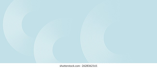 Fundo abstrato moderno. Linhas de círculo de gradiente branco brilhante. Padrão geométrico mínimo. Elementos gráficos simples. Conceito futurista. Adequado para capa, cartaz, banner, brochura, eps10.