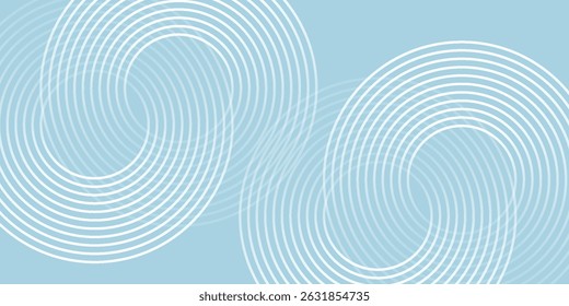 Fondo abstracto moderno. Líneas circulares degradadas blancas brillantes. Patrón geométrico mínimo. Elemento gráfico simple. buen arte simple