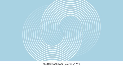 Modern abstract background. Glossy white gradient circle lines. Minimal geometric pattern. Simple graphic element. good simple art