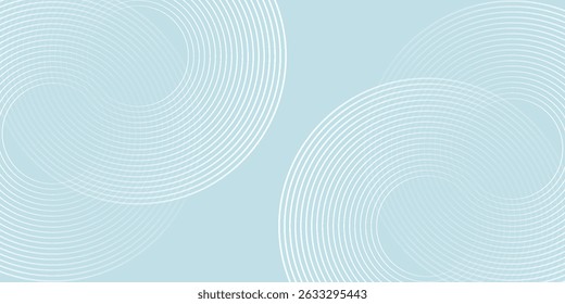 Modern abstract background. Glossy white gradient circle lines. Minimal geometric pattern. Simple graphic elements. Futuristic concept. Suitable for cover, poster, banner, brochure, eps10.