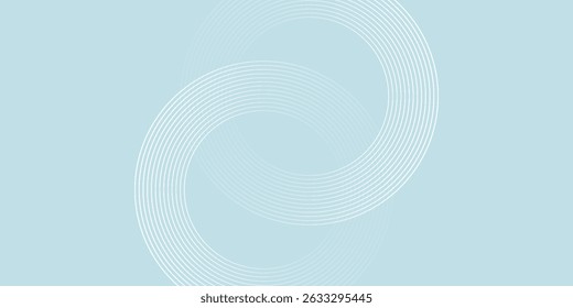Modern abstract background. Glossy white gradient circle lines. Minimal geometric pattern. Simple graphic elements. Futuristic concept. Suitable for cover, poster, banner, brochure, eps10.