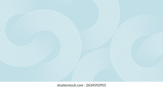 Modern abstract background. Glossy white gradient circle lines. Minimal geometric pattern. Simple graphic elements. Futuristic concept. Suitable for cover, poster, banner, brochure, eps10.
