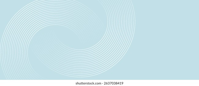 Fundo abstrato moderno. Linhas de círculo de gradiente branco brilhante. Padrão geométrico mínimo. Elementos gráficos simples. Conceito futurista. Adequado para capa, cartaz, banner, brochura, eps10.