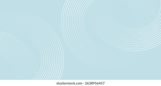 Modern abstract background. Glossy white gradient circle lines. Minimal geometric pattern. Simple graphic elements. Futuristic concept. Suitable for cover, poster, banner