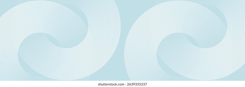 Modern abstract background. Glossy white gradient circle lines. Minimal geometric pattern. Simple graphic elements. Futuristic concept. Suitable for	
