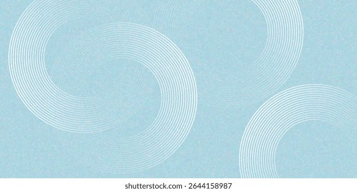 Fondo abstracto moderno. Líneas circulares degradadas blancas brillantes. Patrón geométrico mínimo. Elementos gráficos simples
