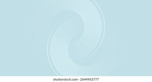 Fondo abstracto moderno. Líneas circulares degradadas blancas brillantes. Patrón geométrico mínimo. Arte de Elementos gráficos simples buenas ilustraciones naturales agradables 