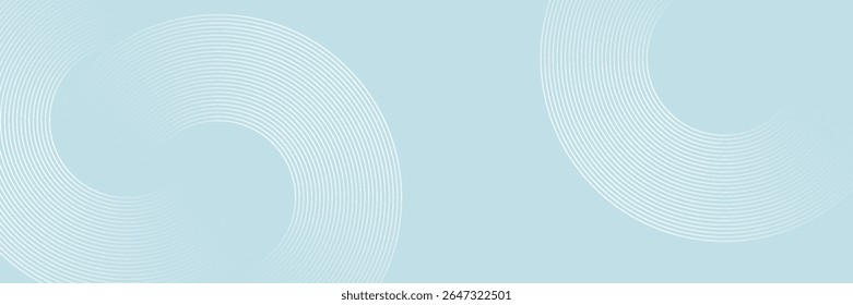 Modern abstract background. Glossy white gradient circle lines. Minimal geometric pattern. Simple graphic elements. Futuristic concept. Suitable for cover, poster, banner, brochure