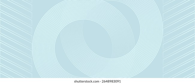 Modern abstract background. Glossy white gradient circle lines. Minimal geometric pattern. Simple graphic elements. Futuristic concept. Suitable for cover, poster, banner, brochure, eps10.