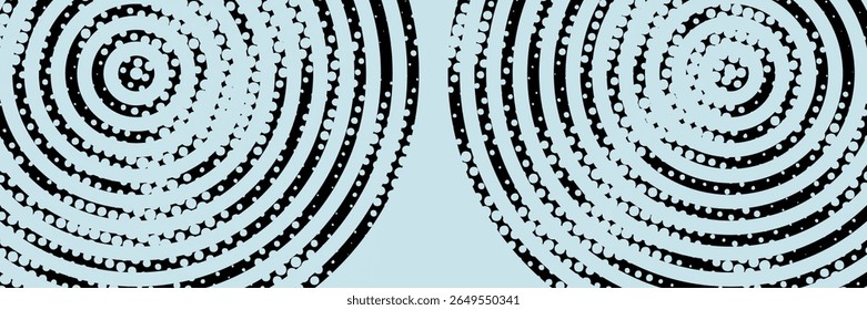 Modern abstract background. Glossy white gradient circle lines. Minimal geometric pattern. Simple graphic elements.