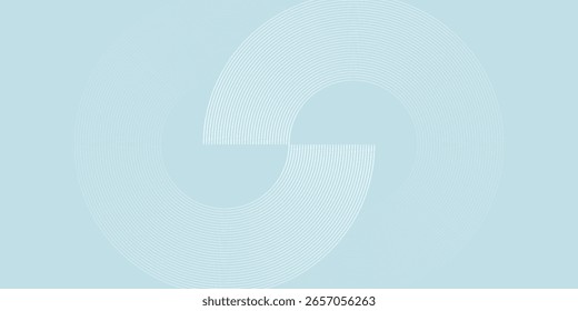 Modern abstract background. Glossy white gradient circle lines. Minimal geometric pattern. Simple graphic elements. Futuristic concept. Suitable for cover  poster  banner  brochure  eps10.