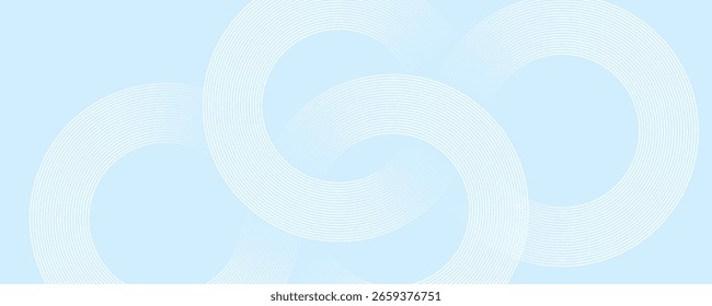 Fondo abstracto moderno. Líneas circulares degradadas blancas brillantes. Patrón geométrico mínimo. Elementos gráficos simples. Concepto futurista. Conveniente para la cubierta, cartel, Anuncio, folleto, eps10.