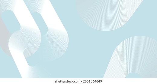 Fundo abstrato moderno. Linhas de círculo de gradiente branco brilhante. Padrão geométrico mínimo. Elementos gráficos simples. Conceito futurista. Adequado para capa, cartaz, banner, brochura, eps10.