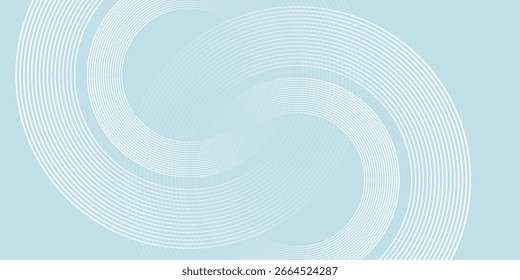 Modern abstract background. Glossy white gradient circle lines. Minimal geometric pattern. Simple graphic elements. Futuristic concept. Suitable for cover, poster, banner, brochure, eps10.