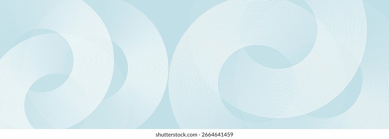 Modern abstract background. Glossy white gradient circle lines. Minimal geometric pattern. Simple graphic elements. Futuristic concept. Suitable for cover, poster, banner, brochure, eps10.