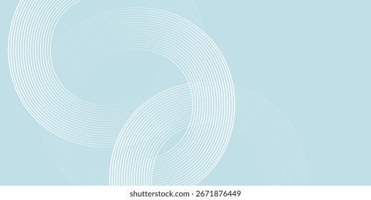 Fondo abstracto moderno. Líneas circulares degradadas blancas brillantes. Patrón geométrico mínimo. Elementos gráficos simples. Concepto futurista. Conveniente para la cubierta, cartel, Anuncio, folleto, eps10.