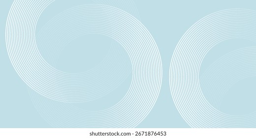 Fondo abstracto moderno. Líneas circulares degradadas blancas brillantes. Patrón geométrico mínimo. Elementos gráficos simples. Concepto futurista. Conveniente para la cubierta, cartel, Anuncio, folleto, eps10.