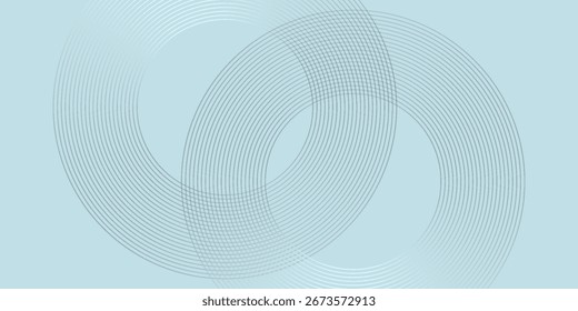 Modern abstract background. Glossy white gradient circle lines. Minimal geometric pattern. Simple graphic elements. Futuristic concept. Suitable for cover, poster, banner, brochure, Modern.
