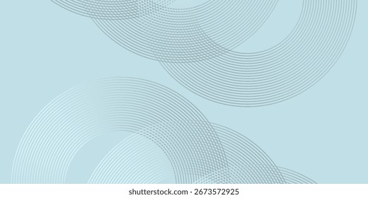 Fondo abstracto moderno. Líneas circulares degradadas blancas brillantes. Patrón geométrico mínimo. Elementos gráficos simples. Concepto futurista. Conveniente para la cubierta, cartel, Anuncio, folleto.