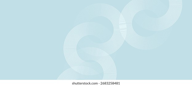 Fondo abstracto moderno. Líneas circulares degradadas blancas brillantes. Patrón geométrico mínimo. Elementos gráficos simples. Concepto futurista. Conveniente para la cubierta, cartel, Anuncio, folleto,