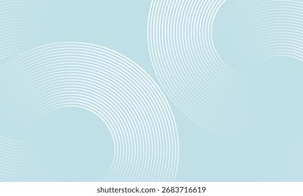 Moderner abstrakter Hintergrund. Glänzend weiße Farbverlauf-Kreislinien. Minimales geometrisches Muster. Einfache grafische Elemente. Futuristisches Konzept. Geeignet für Cover, Poster, Banner, Broschüre, eps10.