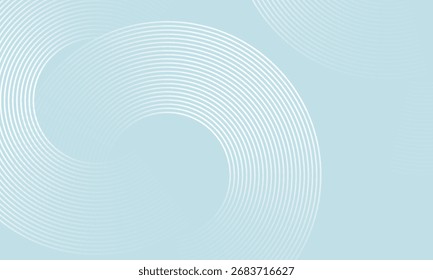 Modern abstract background. Glossy white gradient circle lines. Minimal geometric pattern. Simple graphic elements. Futuristic concept. Suitable for cover, poster, banner, brochure, eps10.
