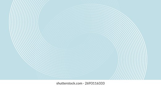 Modern abstract background. Glossy white gradient circle lines. Minimal geometric pattern. Simple graphic elements. Futuristic concept. Suitable for cover, poster, banner, brochure, eps10.
