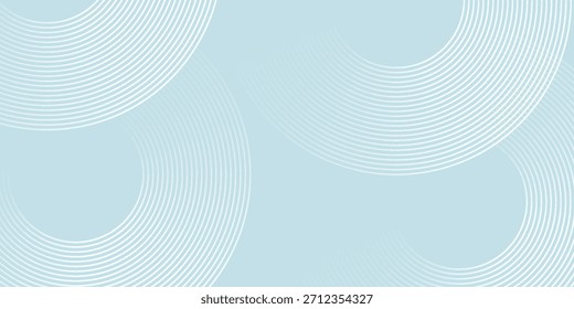 Modern abstract background. Glossy white gradient circle lines. Minimal geometric pattern. Simple graphic elements. Futuristic concept. Suitable for cover, poster, banner, brochure, eps10.