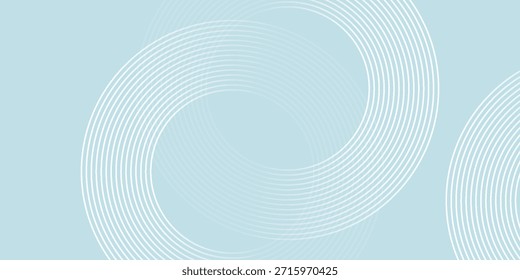 Fundo abstrato moderno. Linhas de círculo de gradiente branco brilhante. Padrão geométrico mínimo. Elementos gráficos simples. Conceito futurista. Adequado para capa, cartaz, banner, brochura, eps10.