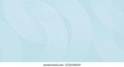 Fundo abstrato moderno. Linhas de círculo de gradiente branco brilhante. Padrão geométrico mínimo. Elementos gráficos simples. Conceito futurista. Adequado para capa, cartaz, banner, brochura, eps10.

