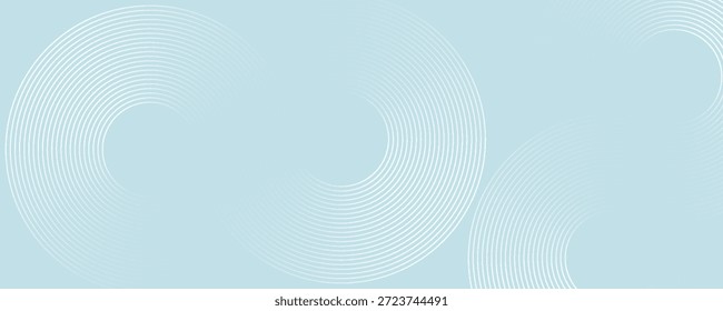 Modern abstract background. Glossy white gradient circle lines. Minimal geometric pattern. Simple graphic elements. Futuristic concept. Suitable for cover, poster, banner, brochure, eps10.