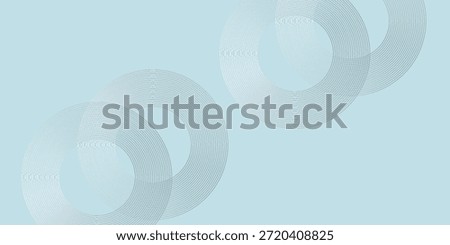 Modern abstract background. Glossy white gradient circle lines. Minimal geometric pattern. Simple graphic elements. Futuristic concept. Suitable for cover, poster, banner, brochure, Modern.