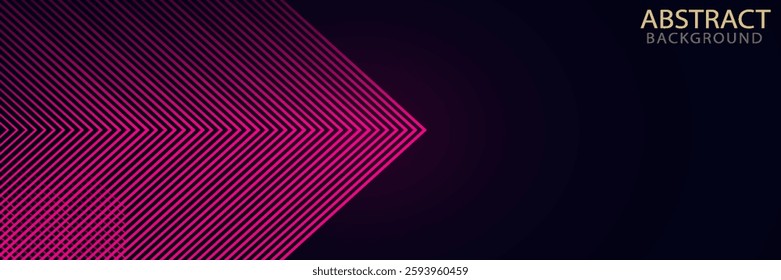 modern abstract background with glowing arrow lines. Modern shiny blue geometric lines design. Technology futuristic concept. Horizontal banner template. Suit for cover, header, poster, banner, web