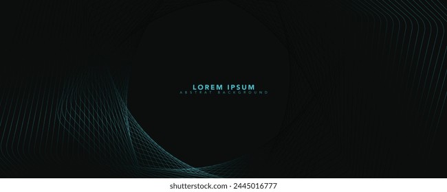 Modern abstract background with glowing geometric lines. Gradient hexagon shape design. Futuristic technology concept. Suit for banner, brochure, science, website, corporate, poster, cover