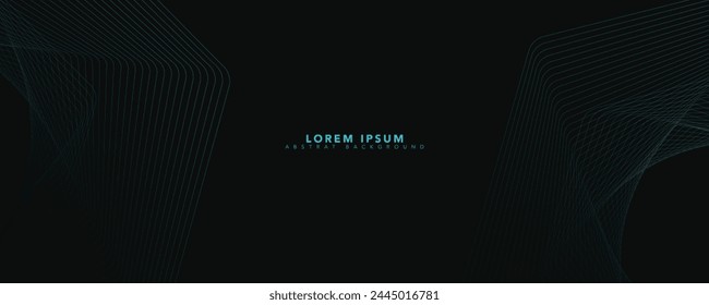 Modern abstract background with glowing geometric lines. Gradient hexagon shape design. Futuristic technology concept. Suit for banner, brochure, science, website, corporate, poster, cover