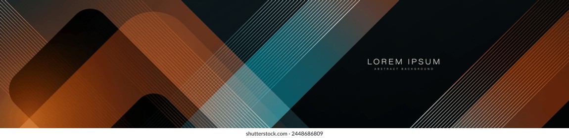 Fondo abstracto moderno con líneas brillantes. Diseño de forma geométrica degradado de moda. Gráfico futurista. Plantilla Horizontal del Anuncio. Traje para la cubierta, cabecera, negocio, presentación, Sitio web