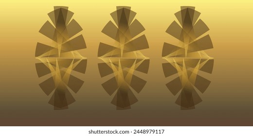 Modern abstract background with glowing lines. Trendy gradient geometric shape design. Futuristic graphic.