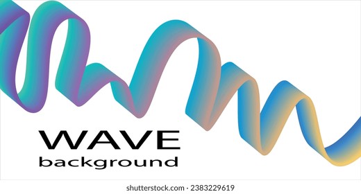 modern abstract background with glowing wave. Shiny moving lines design element. Modern purple blue gradient flowing wave lines. Futuristic technology concept. Vector illustration abstract background