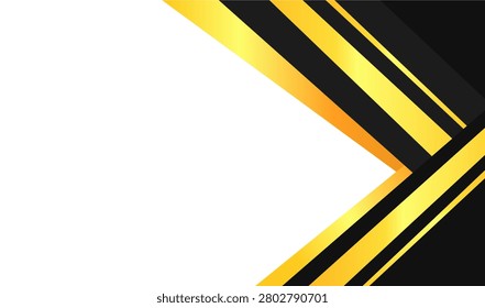 Modern abstract background with gold and black stripes. Suitable for luxury branding, invitations, and elegant graphic design projects. Versatile and sophisticated.