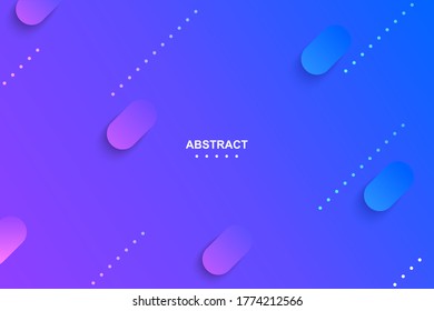 Modern abstract background with gradient and geometric elements. Vector illustration. Template for presentation, banner, web page, landing page, poster, flyer.