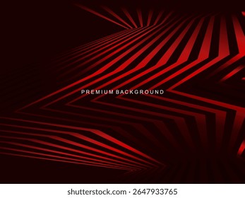 Fondo abstracto moderno con líneas rojas degradadas que crea un efecto visual dinámico y es adecuado para una variedad de diseños digitales de lujo.