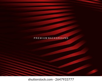 Fundo abstrato moderno com linhas vermelhas gradiente que cria um efeito visual dinâmico e é adequado para uma variedade de projetos digitais de luxo.