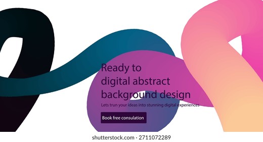 Fondo Abstractas moderno con Formas de gradiente para soluciones de diseño digital
