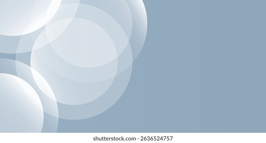 Modern abstract background  gray and white gradations  circle effect simple art Nice
