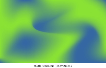 Fundo abstrato moderno com gradiente verde e azul. Ilustração colorida e suave